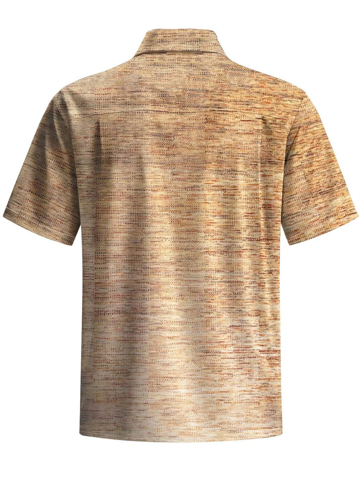 Alohadaddy® Casual Gradient Textured Print Art Pocket Stretch Men&
