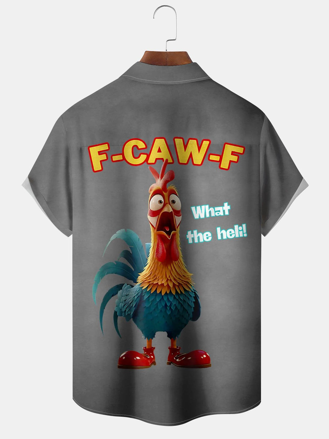 Alohadaddy® Retro Rooster Cartoon Print Pocket Stretch Men&