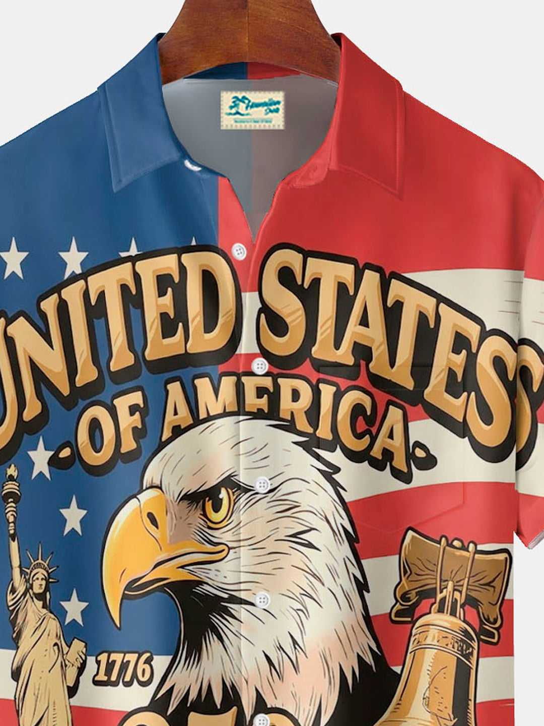 Alohadaddy® Flag 250th Anniversary Print Men&
