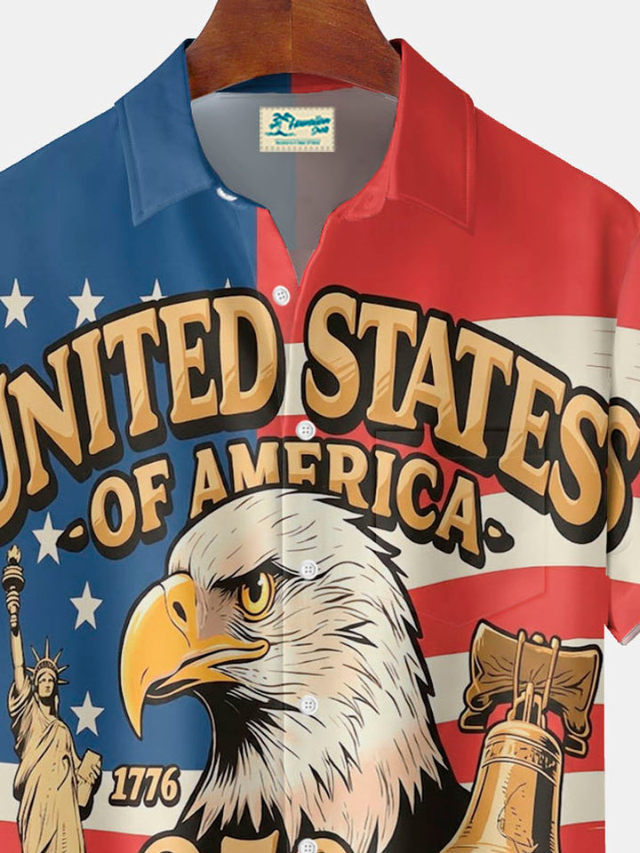Alohadaddy® Flag 250th Anniversary Print Men&