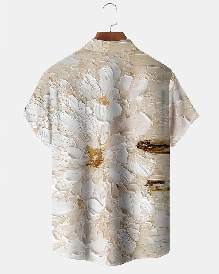 Alohadaddy® Vintage Floral Print Art Button Pocket Cardigan Men&
