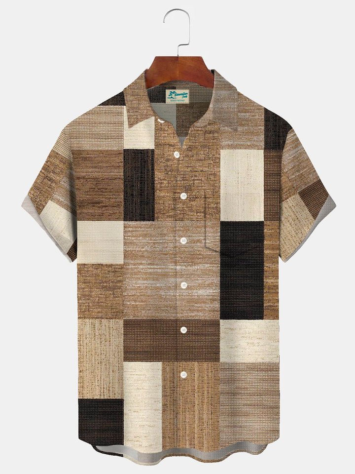 Alohadaddy Retro Geometric Texture Carpet 3D Print Men&