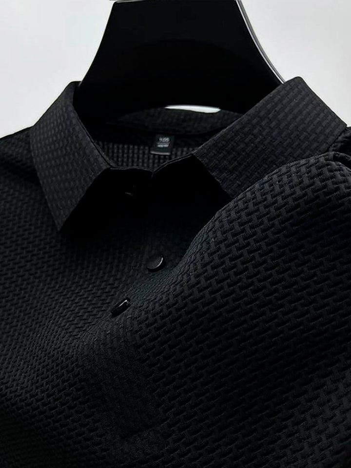 Camisa tipo polo con solapa abotonada de seersucker de secado rápido para hombre de Alohadaddy Retro Basics, tallas grandes