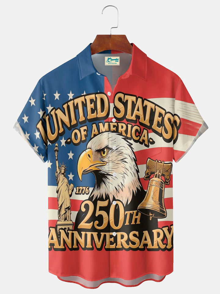 Alohadaddy® Flag 250th Anniversary Print Men&