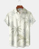 Alohadaddy® Men's Classic Coconut Tree Print Short-Sleeve Hawaiian Shirt