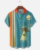 Alohadaddy® Men's Short-Sleeve Button-Down Shirt with Pocket Universe Print