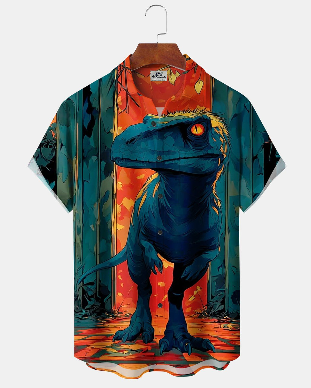 Alohadaddy® Casual Tyrannosaurus Rex Print Men&