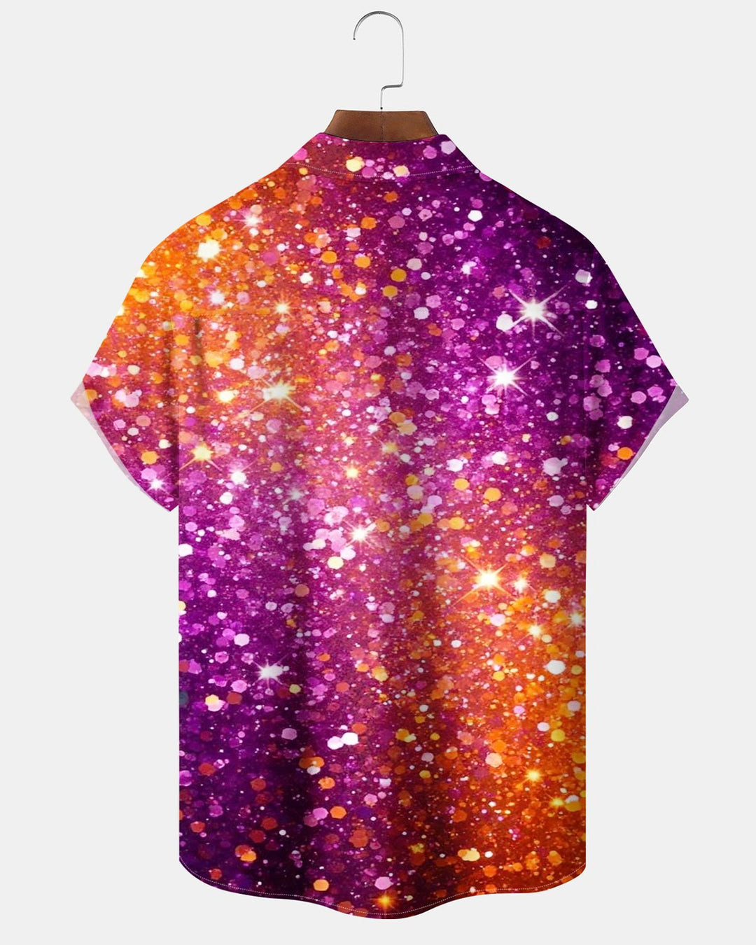 Alohadaddy® Casual Abstract Art Fireworks Reflective Print Men&