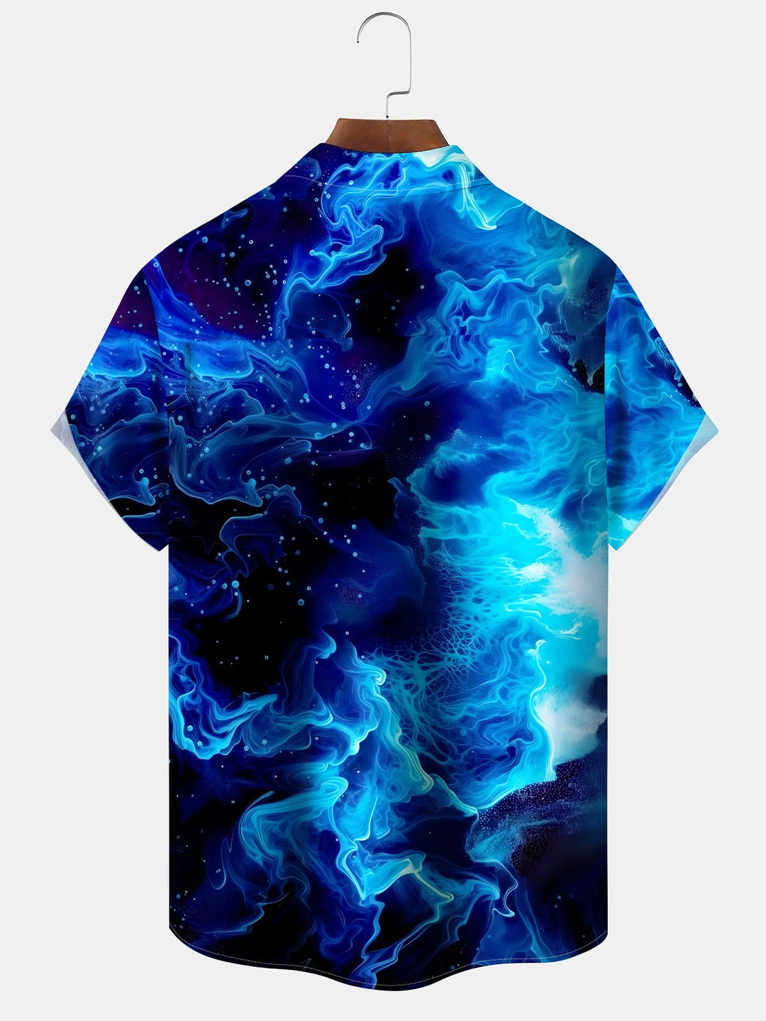 Alohadaddy® Casual Abstract Texture Art Print Pockets Moisture Wicking Hawaiian Shirts Big &amp; Tall