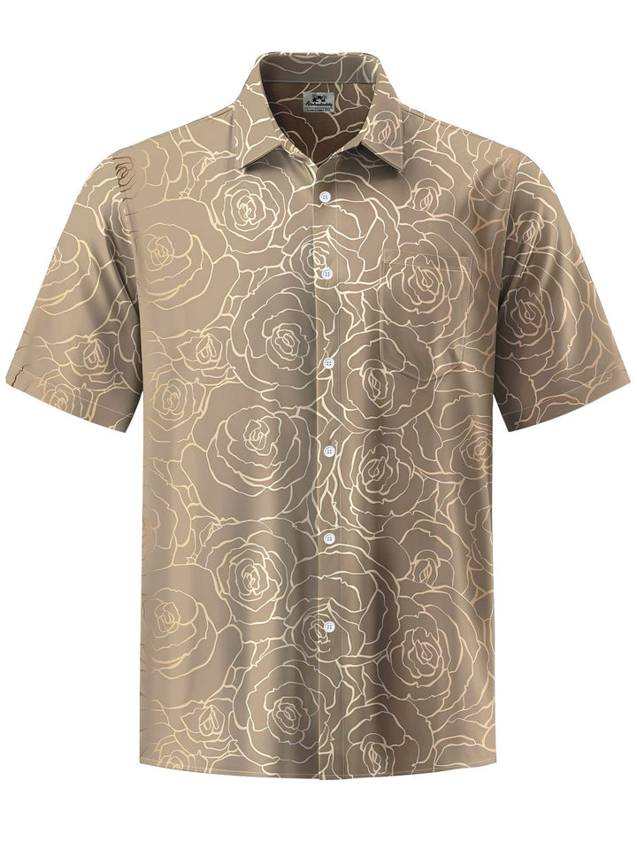Alohadaddy® Hawaiian Floral Print Moisture Wicking Men&