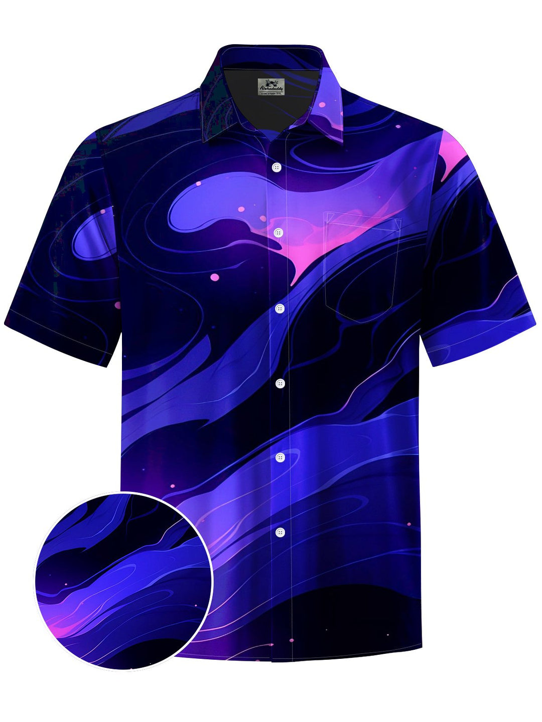 Alohadaddy® Casual Abstract Print Art Moisture Wicking Men&