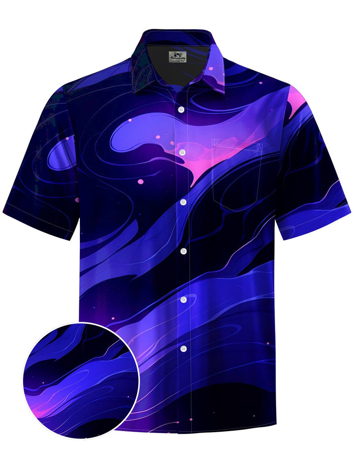 Alohadaddy® Casual Abstract Print Art Moisture Wicking Men&