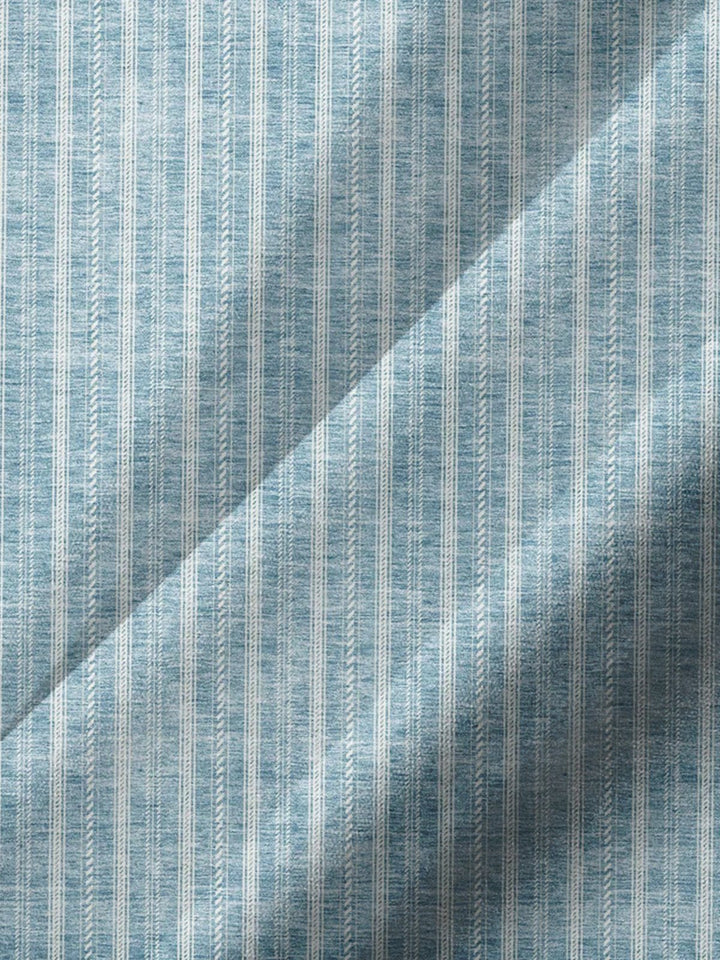 Alohadaddy® Casual Stripe Art Print Chest Pocket Men&