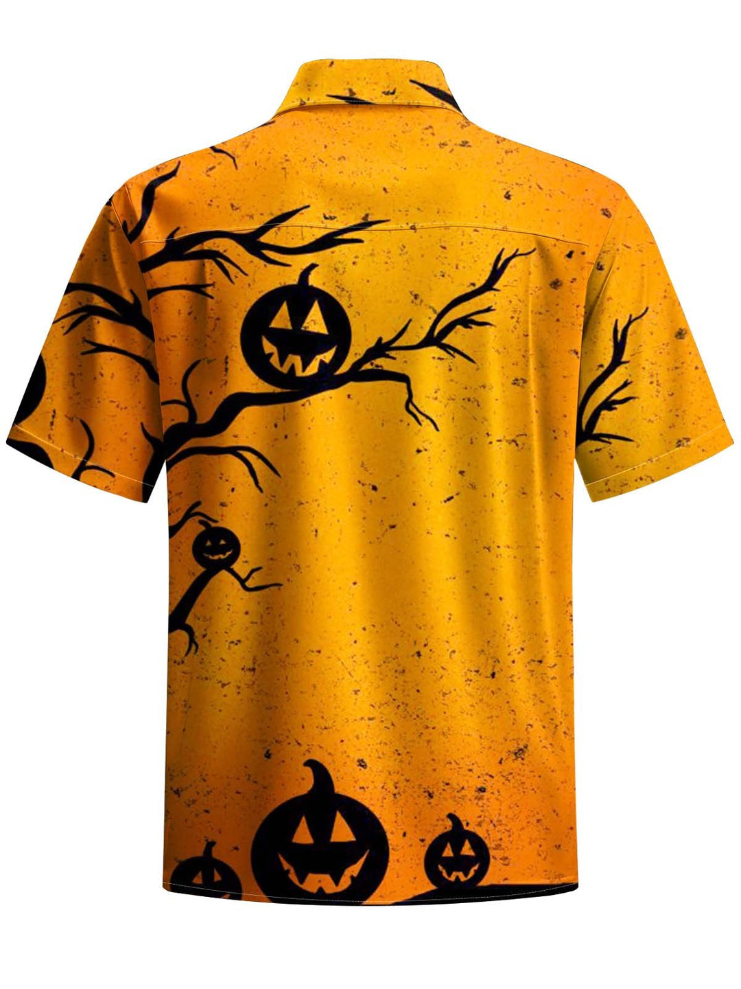 Alohadaddy® Halloween Pumpkin Art Print Chest Pocket Men&