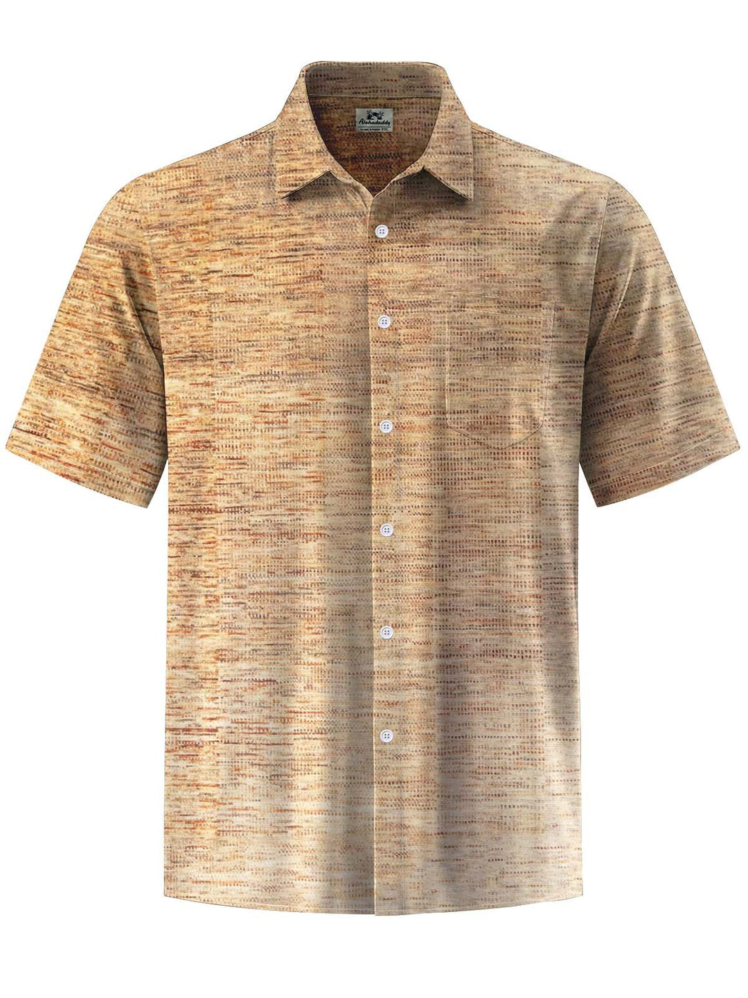 Alohadaddy® Casual Gradient Textured Print Art Pocket Stretch Men&