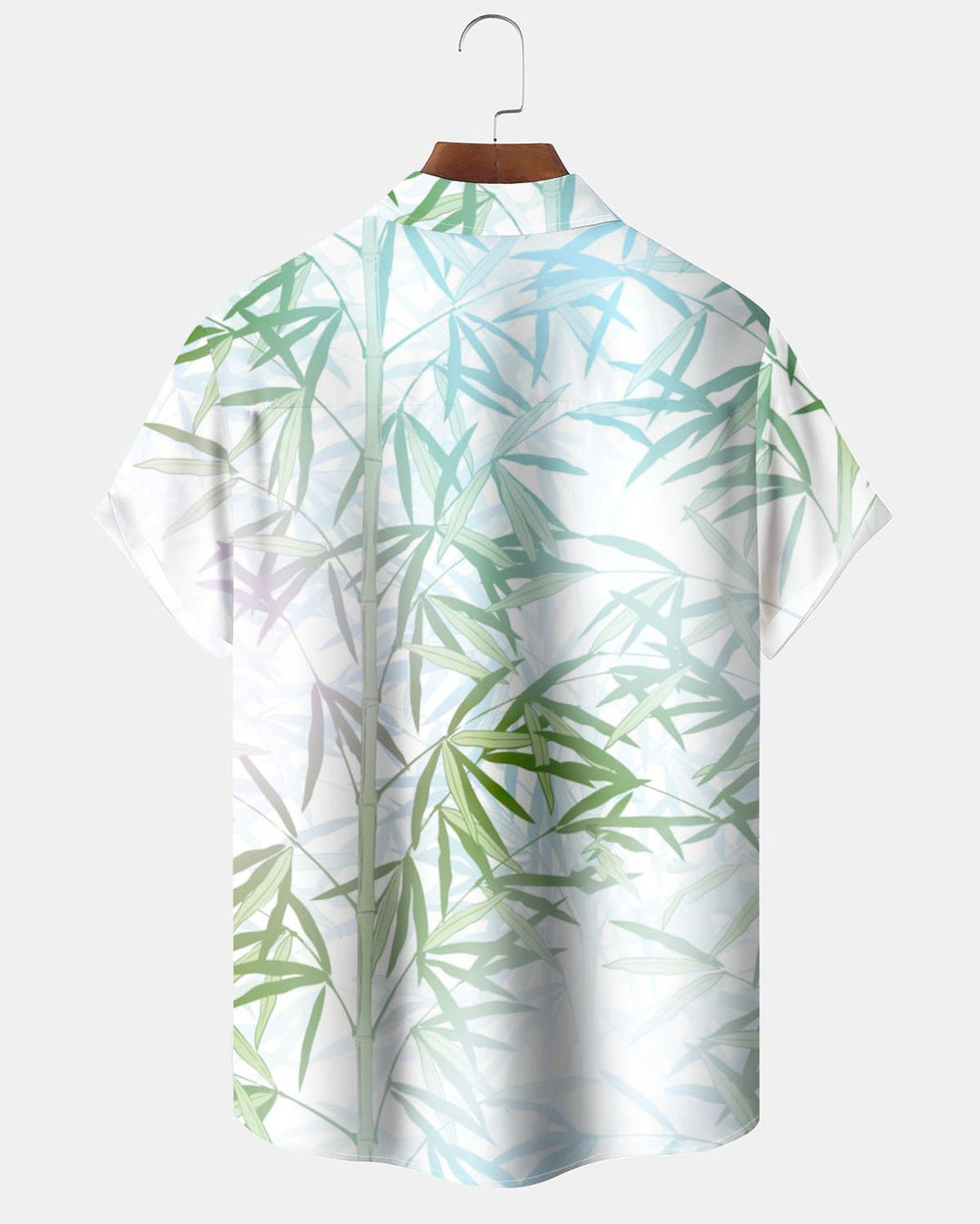 Alohadaddy® Hawaiian Leaf Print Artistic Stretch Button Pocket Men&