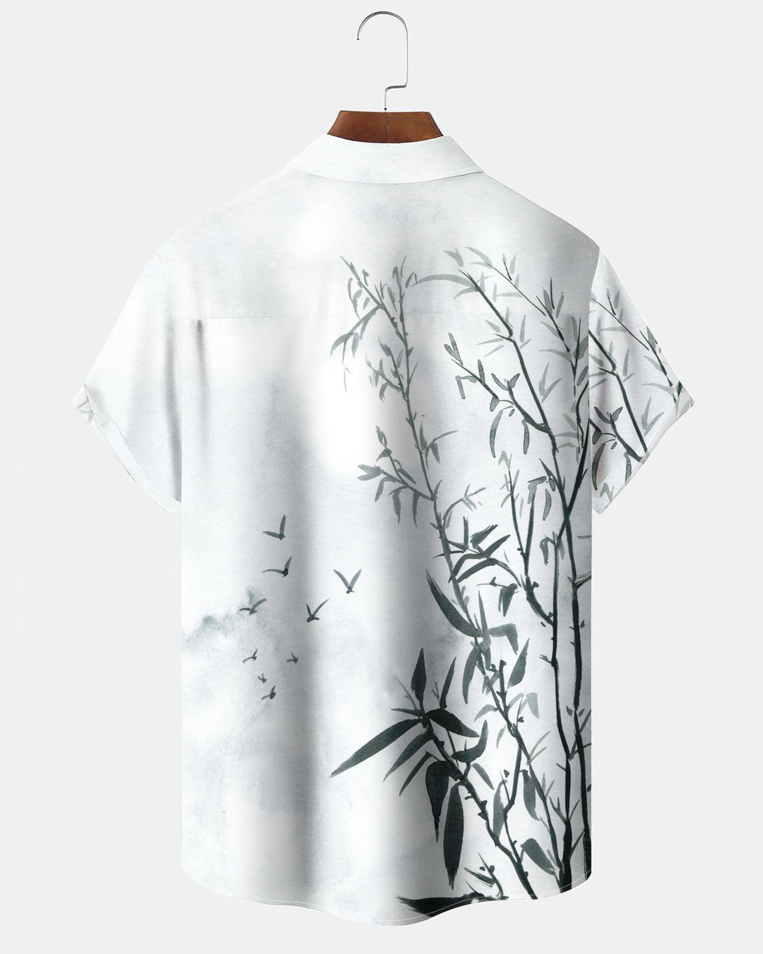 Alohadaddy® Hawaiian Bamboo Print Stretch Pocket Button Men&