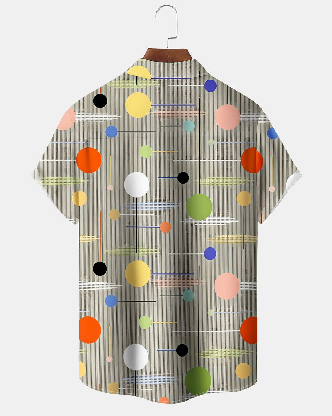 Alohadaddy® Vintage Geometric Print Art Button Pocket Cardigan Men&