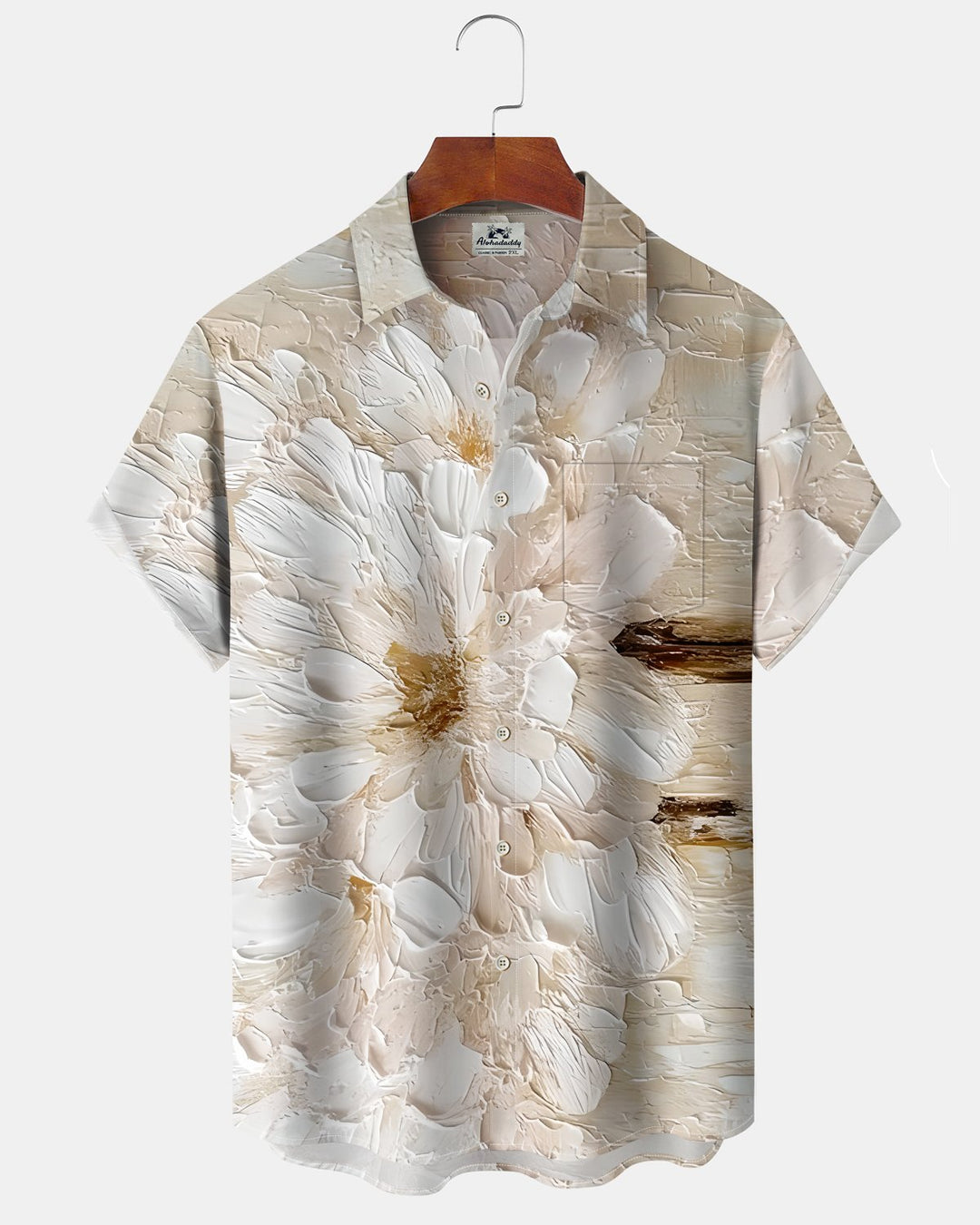 Alohadaddy® Vintage Floral Print Art Button Pocket Cardigan Men&
