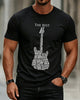 Alohadaddy® Casual Music-Print Crew-Neck Short-Sleeve T-Shirt