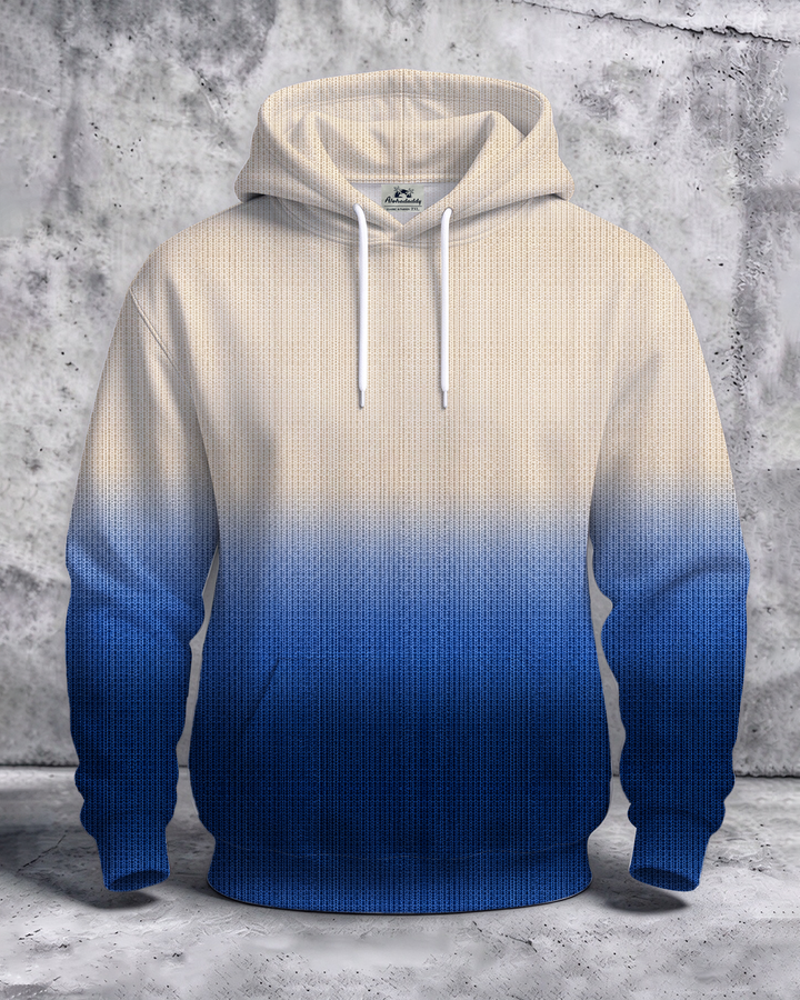 Alohadaddy® Men’s  Ombre Print Pullover Hoodie