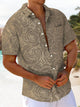 Alohadaddy® Hawaiian Floral Print Moisture Wicking Men's Short Sleeve Shirt Big & Tall
