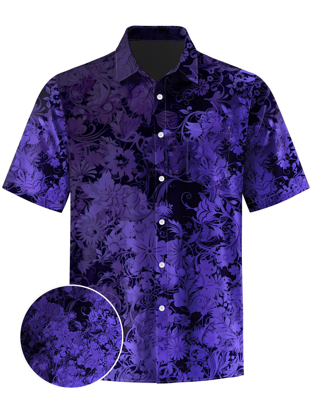 Alohadaddy® Casual Floral Art Print Moisture Wicking Men&