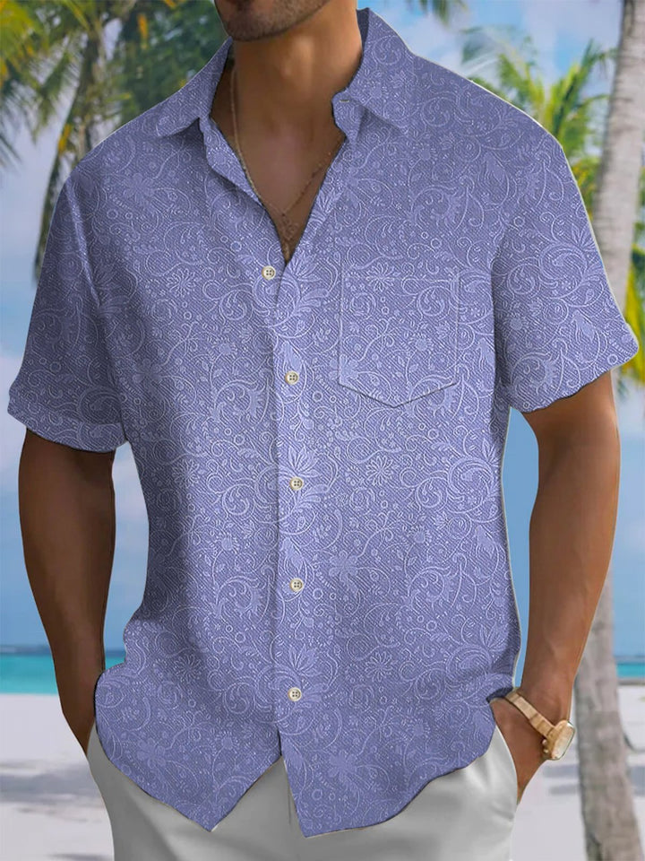 Alohadaddy® Casual Floral Art Print Moisture Wicking Men&