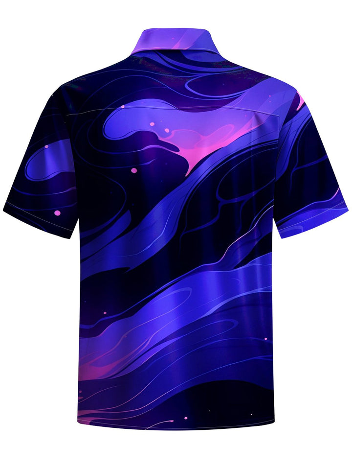 Alohadaddy® Casual Abstract Print Art Moisture Wicking Men&
