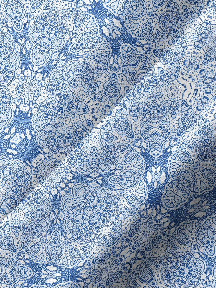 Alohadaddy® Hawaiian Pattern Art Print Chest Pocket Men&