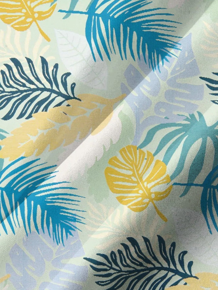 Alohadaddy® Hawaiian Palm Leaf Art Print Chest Pocket Men&