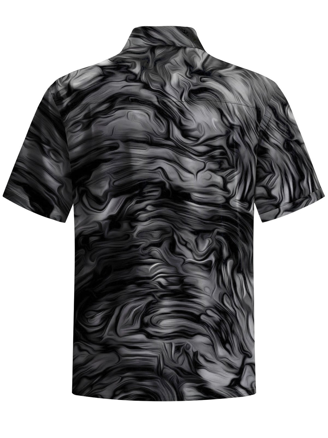 Alohadaddy® Casual Abstract Texture Print Art Chest Pocket Men&