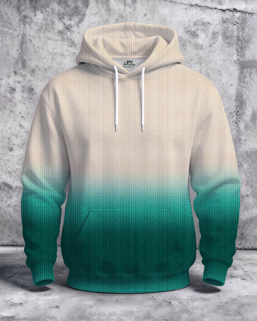 Alohadaddy® Men’s  Ombre Print Pullover Hoodie
