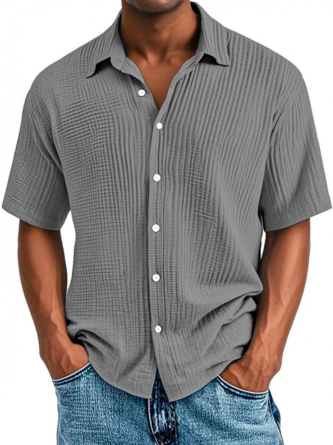 Alohadaddy® Basics Seersucker Pleated Men&