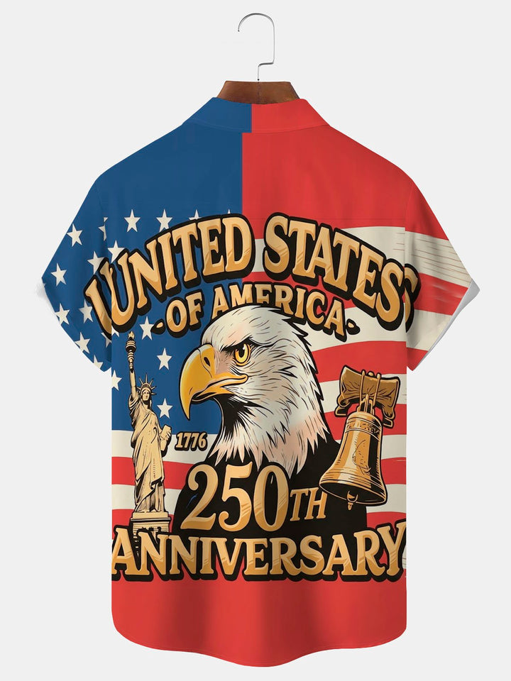Alohadaddy® Flag 250th Anniversary Print Men&