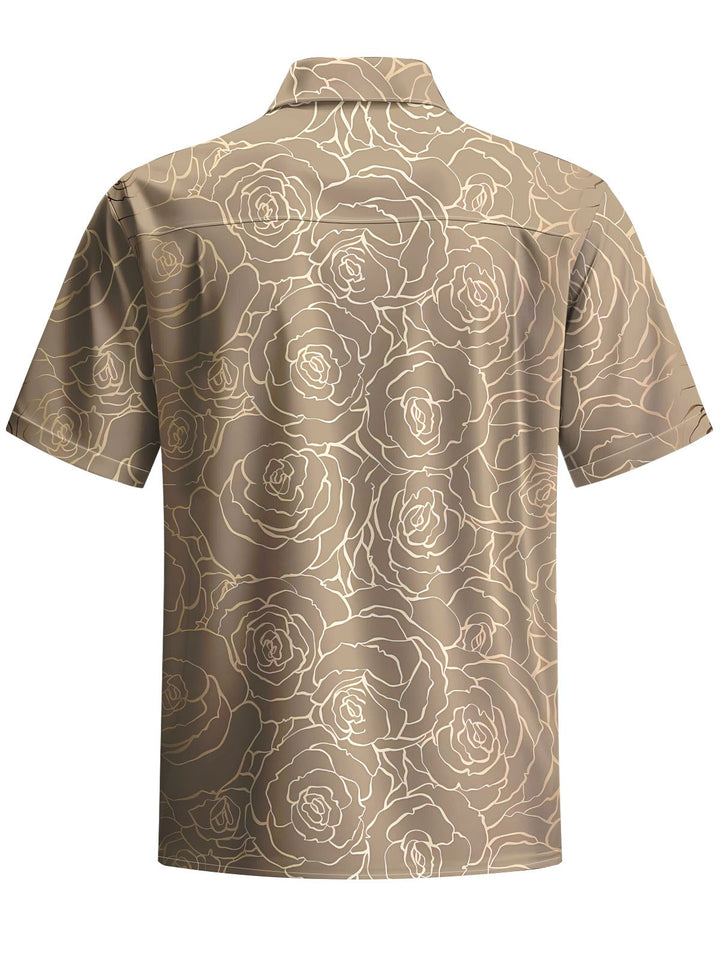 Alohadaddy® Hawaiian Floral Print Moisture Wicking Men&