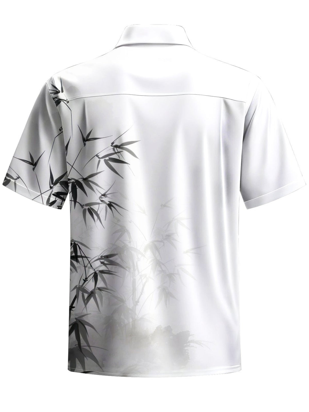 Alohadaddy® casual ink bamboo print with chest pocket and stretch for men&