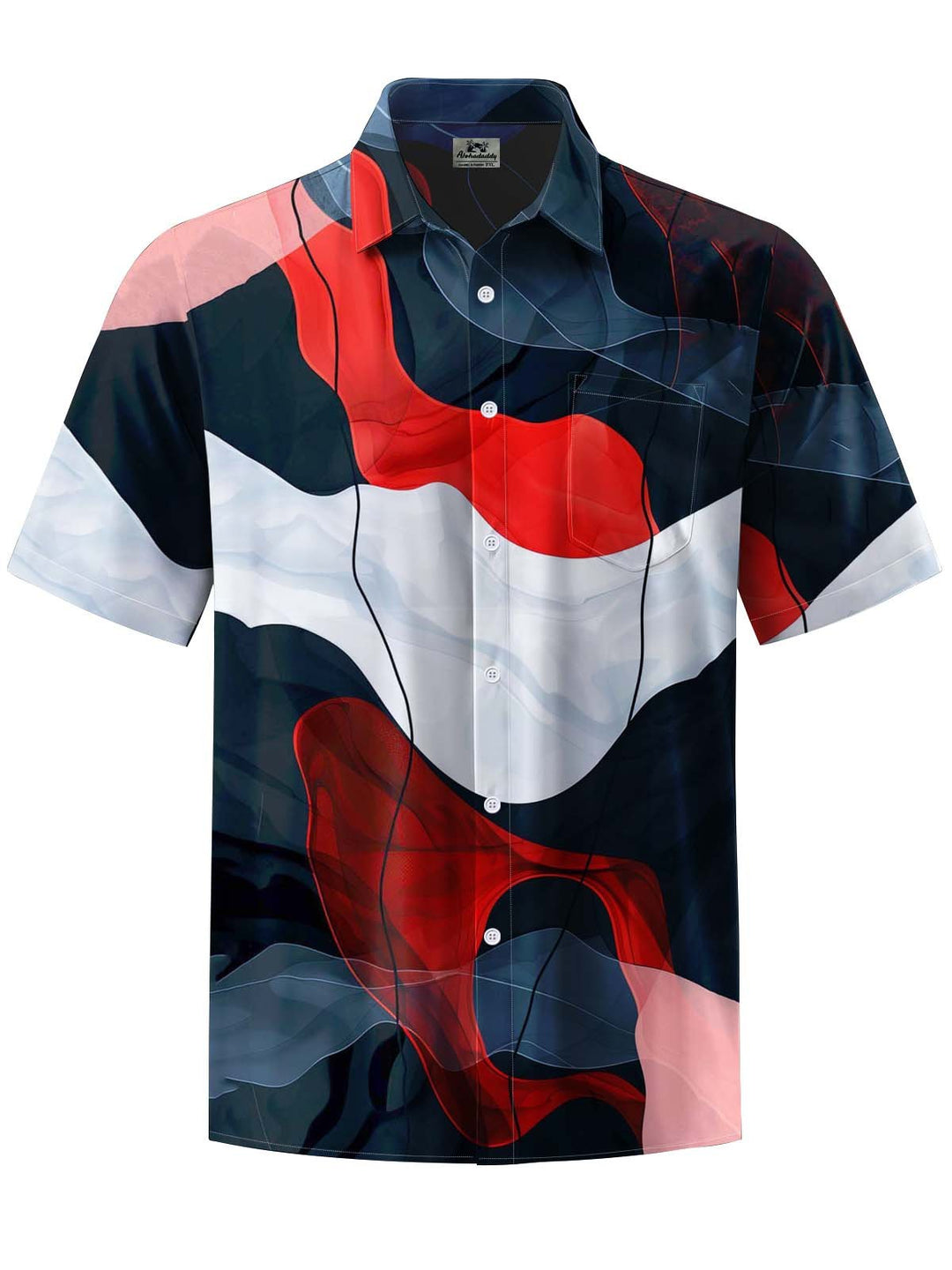 Alohadaddy® Vintage Abstract Art Print Pocket Stretch Men&