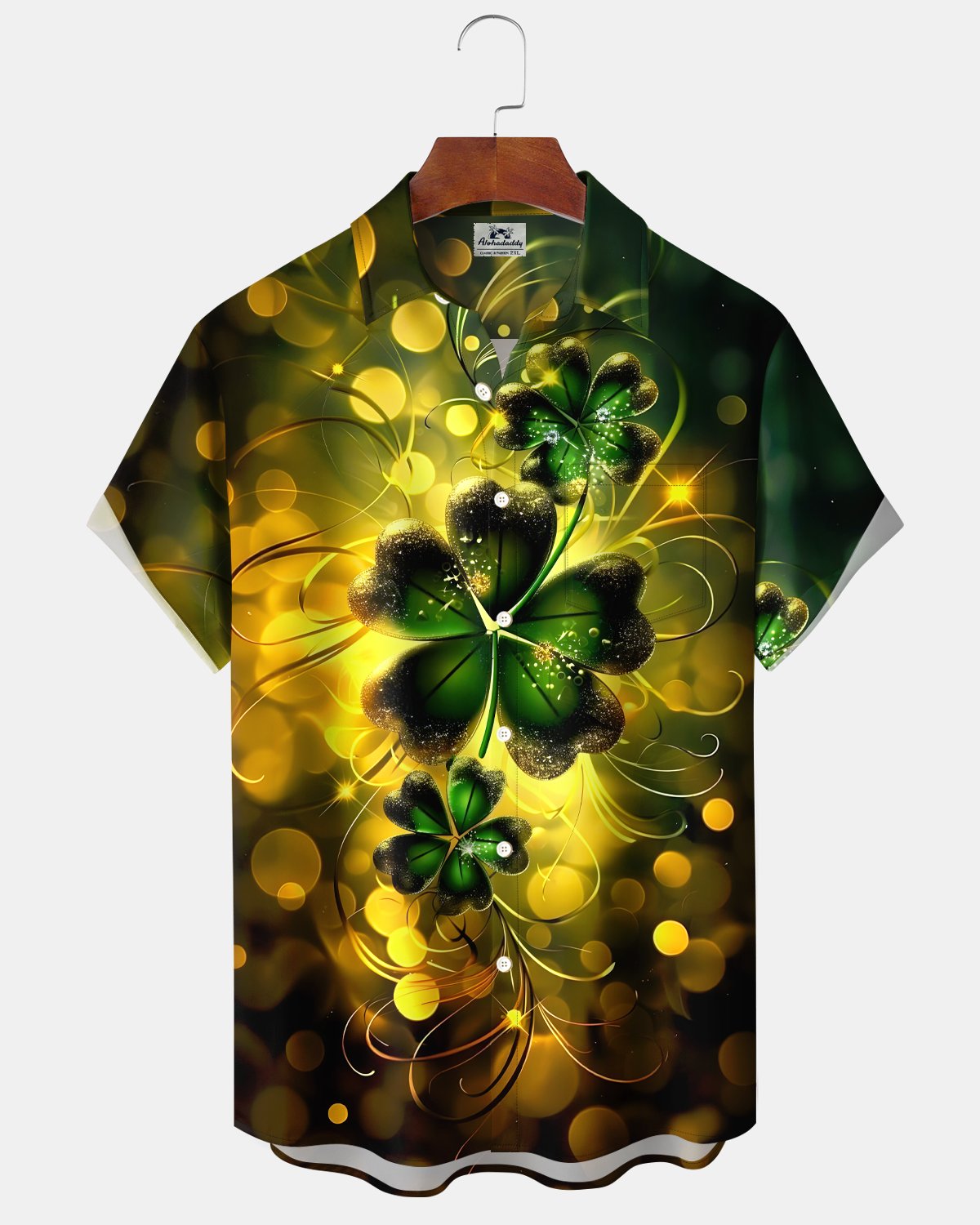 Alohadaddy® Holiday St. Patrick's Clover Gradient Shirt