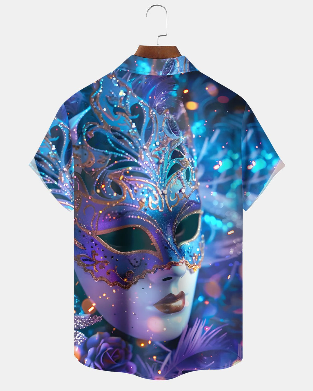 Alohadaddy® Holiday Mardi Gras Party Mask Men&