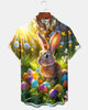 Alohadaddy® Easter Holiday Egg Bunny Cartoon Hawaiian Shirt