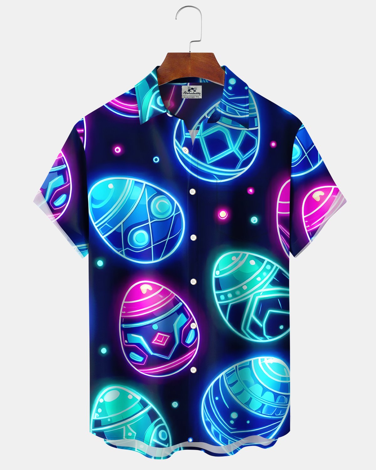 Alohadaddy® Holiday Easter Egg 3D Art Neon Shirt