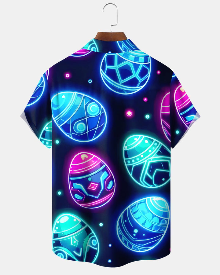 Alohadaddy® Holiday Easter Egg 3D Art Neon Shirt