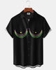 Alohadaddy® Holiday Carnival Beaded Quirky Short-Sleeve Shirt