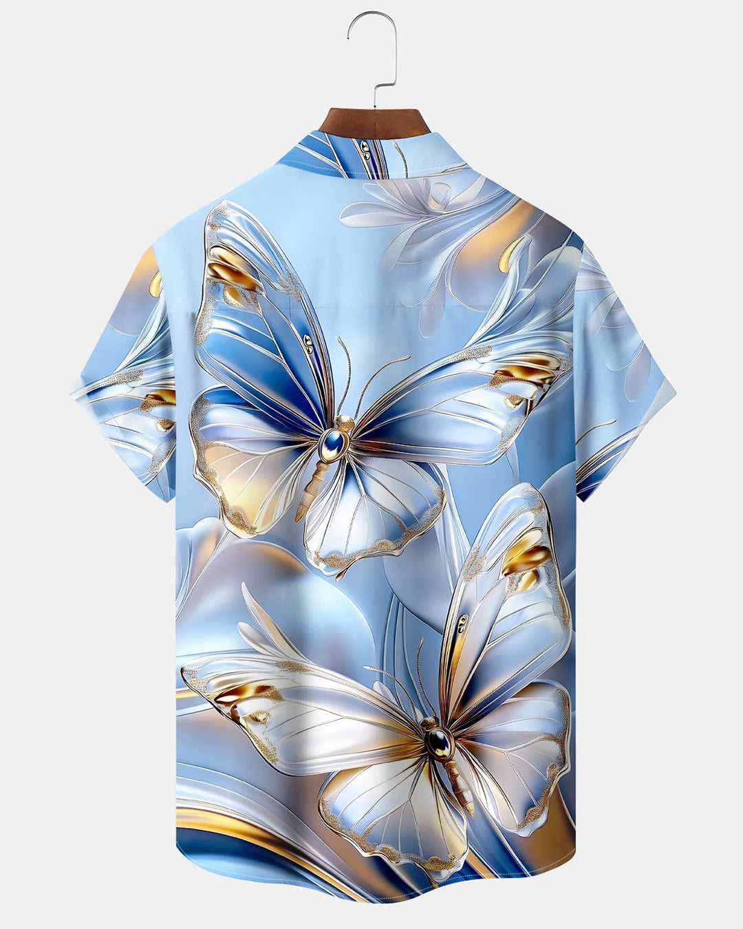 Alohadaddy® Hawaiian Butterfly Gradient 3D Retro Men&