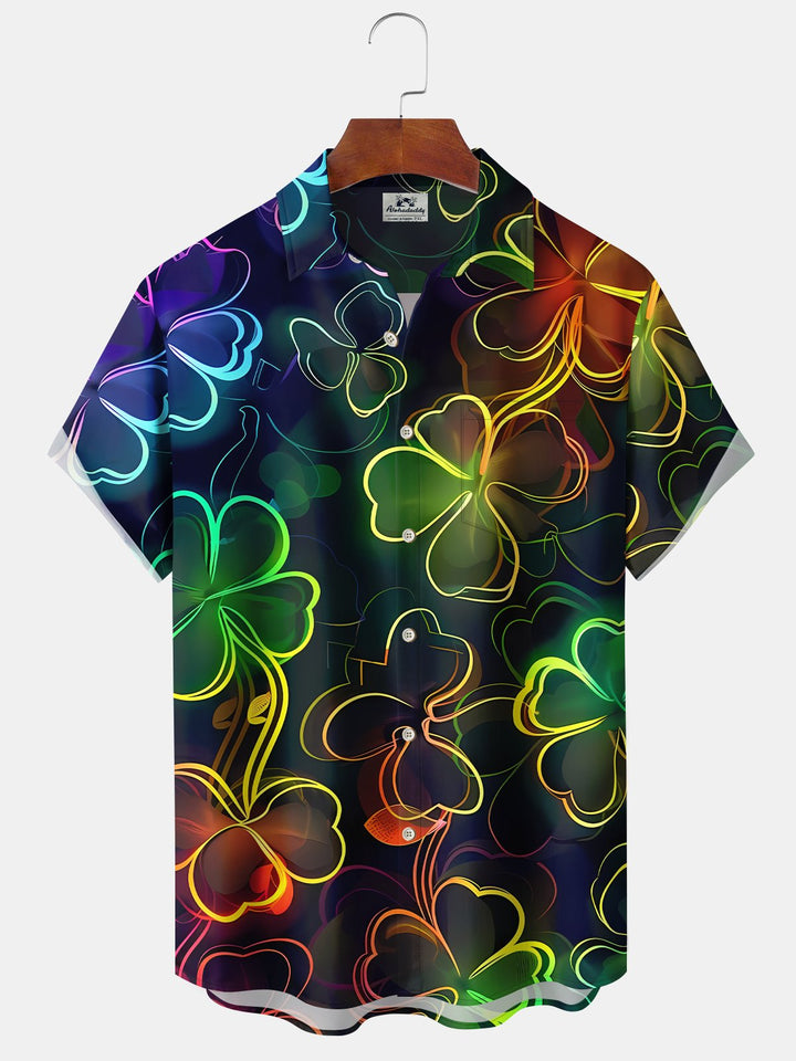 Alohadaddy Shamrock Neon Gradient St. Patrick&