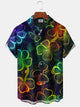 Alohadaddy Shamrock Neon Gradient St. Patrick's 3D Hawaiian Shirt