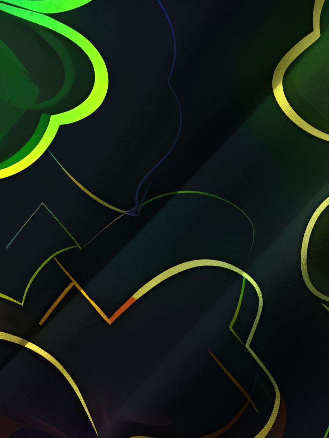 Alohadaddy Shamrock Neon Gradient St. Patrick&