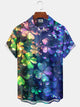 Alohadaddy Gradient Clover Retro St. Patrick 3D Hawaiian Shirt