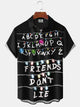 Alohadaddy Retro Letters Light Up Friends Don't Lie Shirt